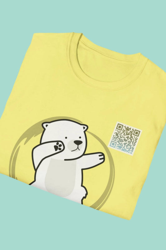 Adult T-Shirt - "Dabbing Polar Bear T-Shirt supporting ProjectHugoBear.com" – Fun & Unique Polar Bear Apparel