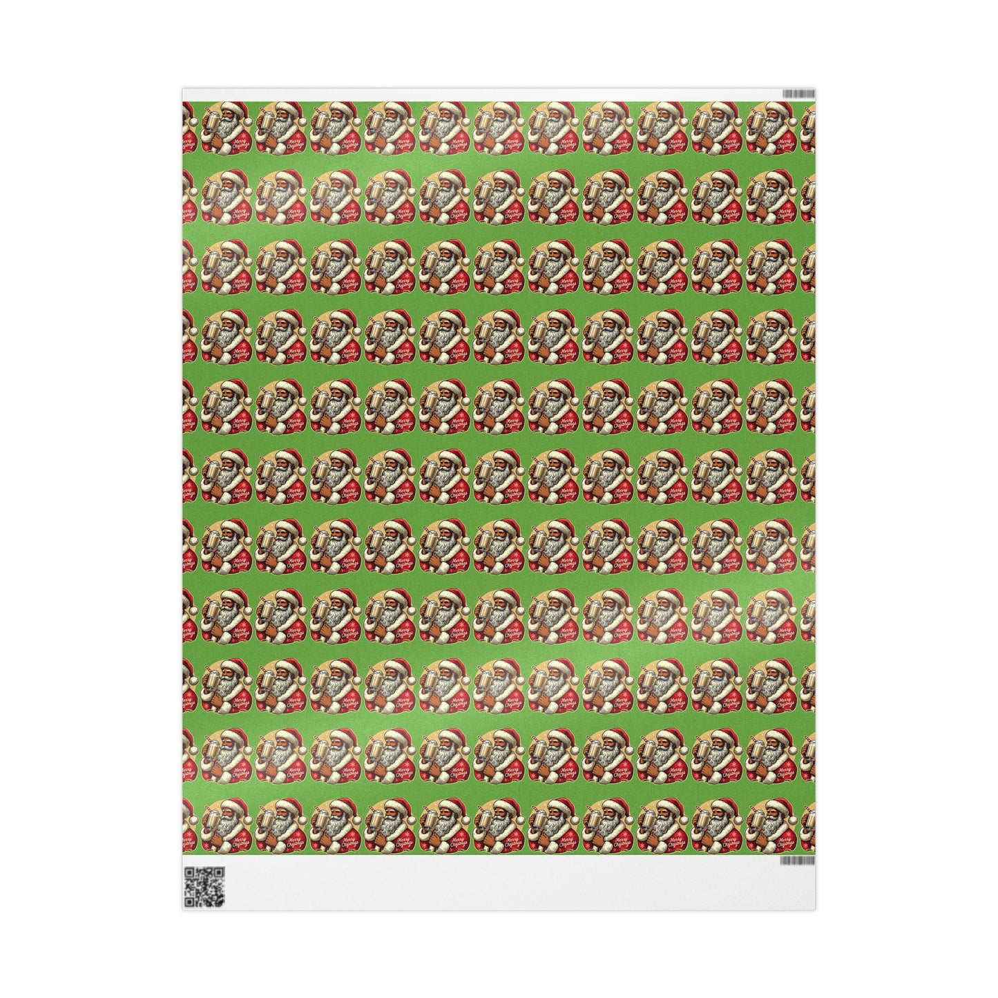 Ho-Ho-Hold My Eggnog!  Santa Christmas Wrapping Paper – Funny Holiday Cheer!