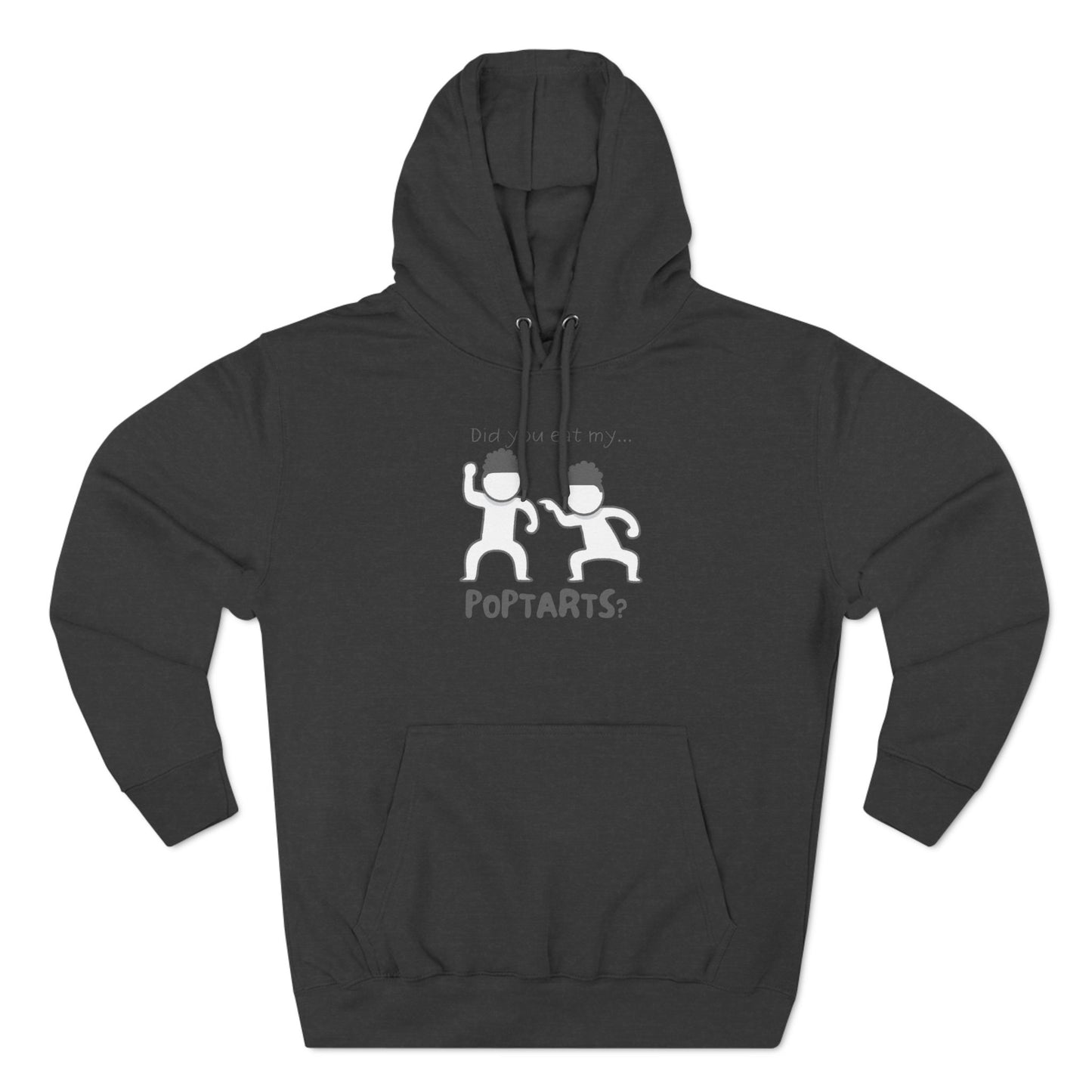 Adult Fleece Hoodie - "Did You Eat My Pop-Tarts?" – Funny Stick Figure Brothers Fighting Graphic Hoodie