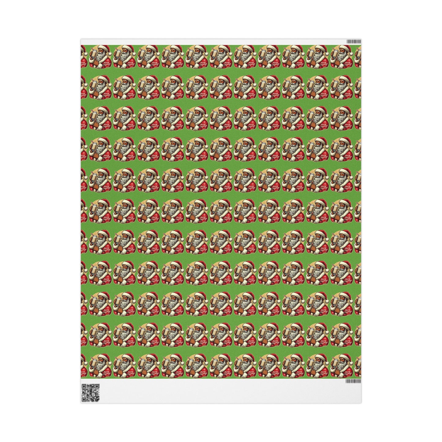 Ho-Ho-Hold My Eggnog!  Santa Christmas Wrapping Paper – Funny Holiday Cheer!