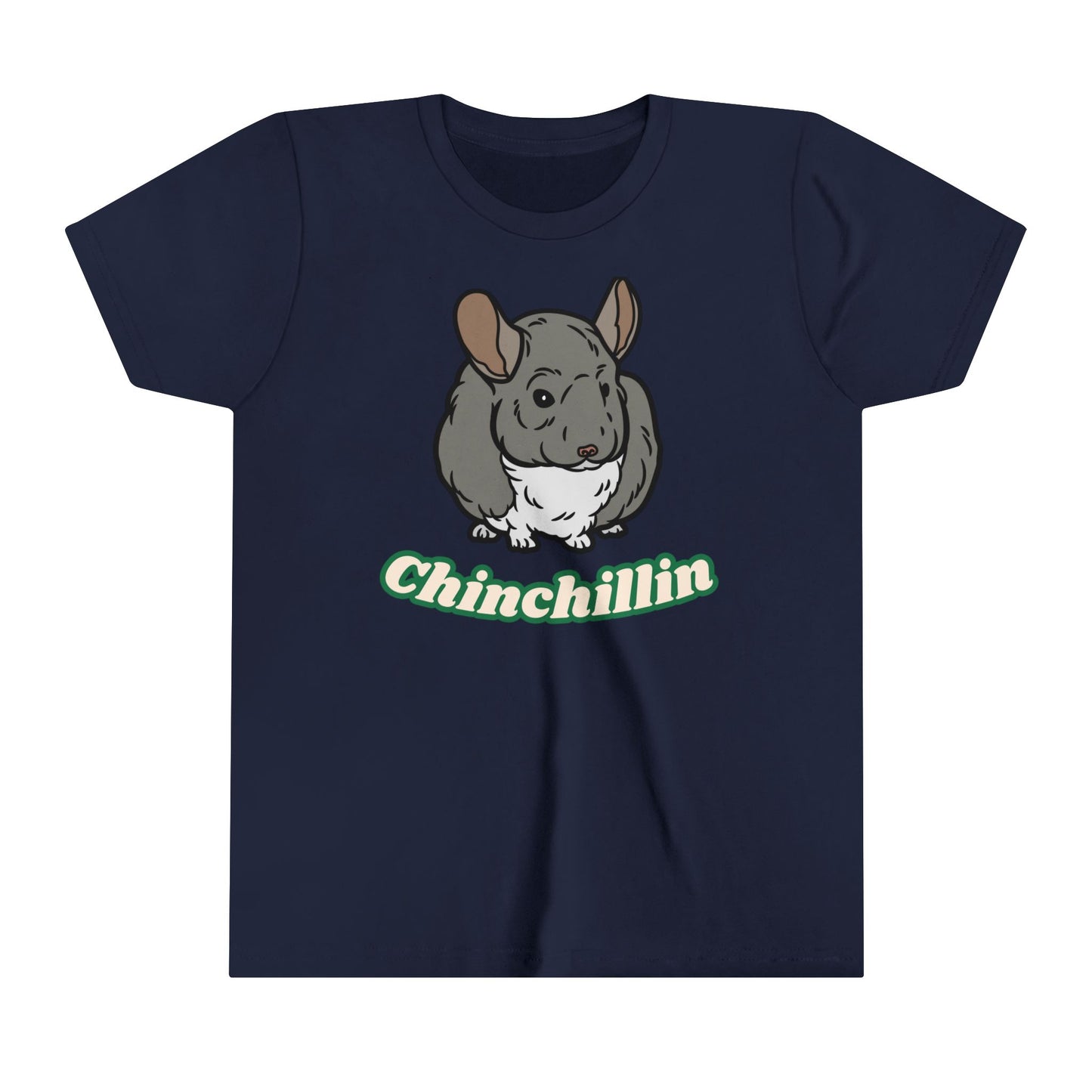 Youth Short Sleeve Tee - Cute & Funny Chinchilla Design