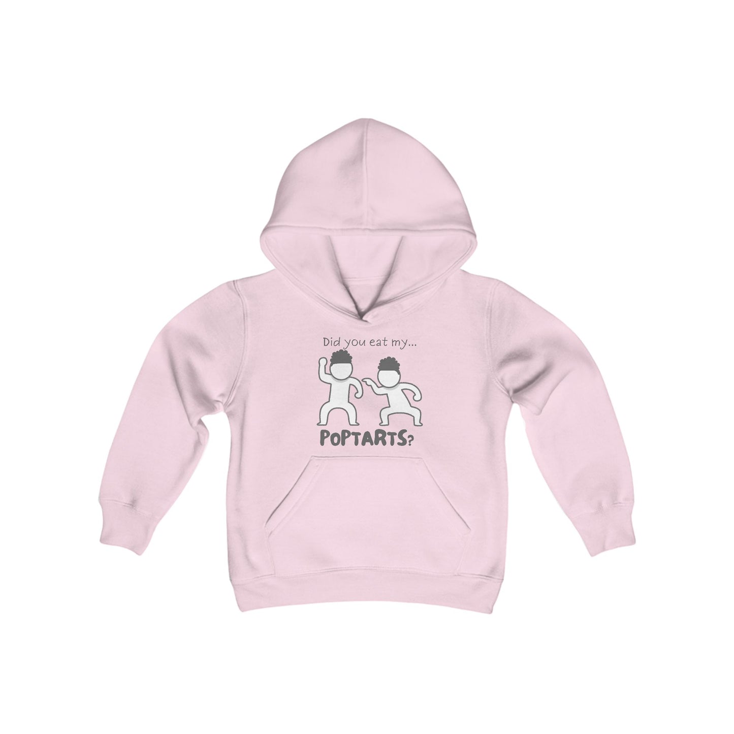 Youth Heavy Blend Hooded Sweatshirt - "Did You Eat My PopTarts?" - Funny Sibling Rivalry