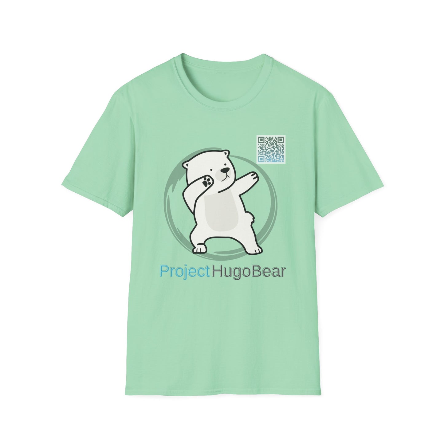 Adult T-Shirt - "Dabbing Polar Bear T-Shirt supporting ProjectHugoBear.com" – Fun & Unique Polar Bear Apparel