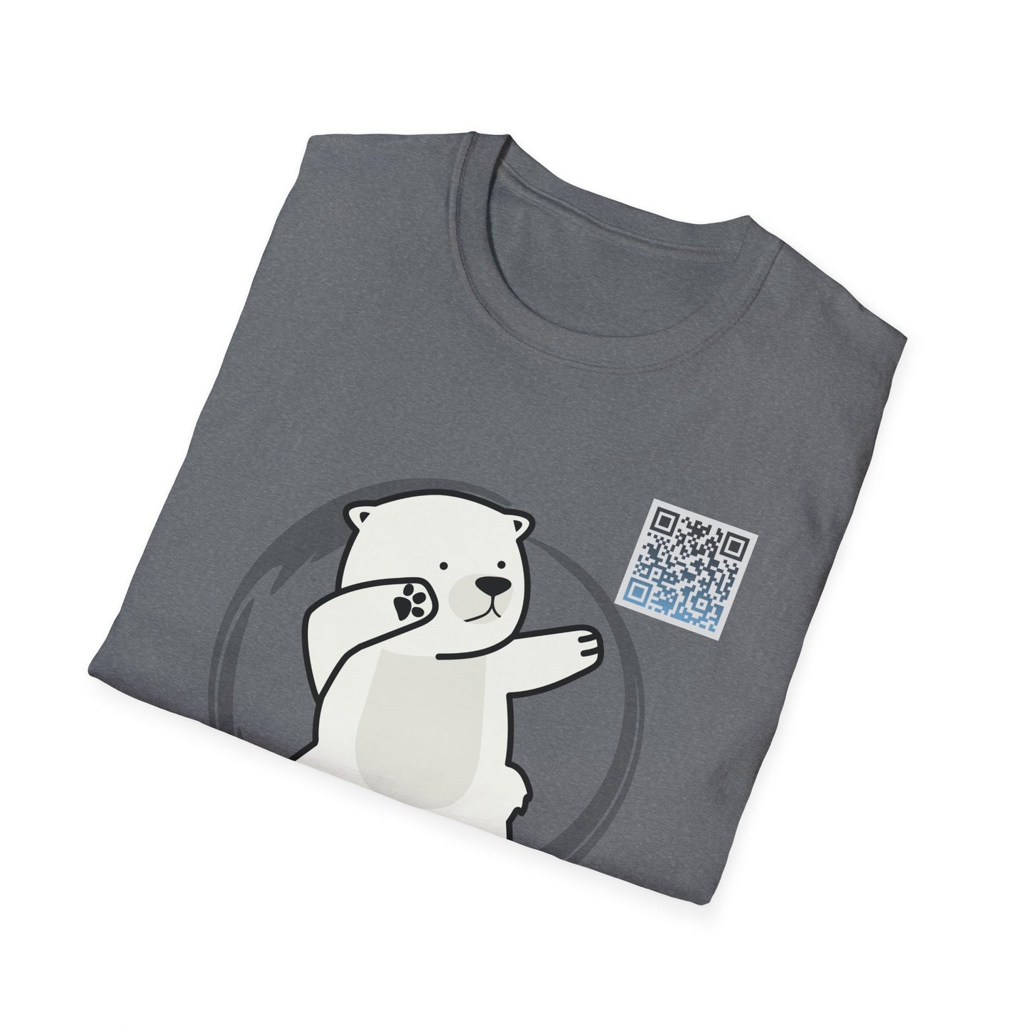 Adult T-Shirt - "Dabbing Polar Bear T-Shirt supporting ProjectHugoBear.com" – Fun & Unique Polar Bear Apparel