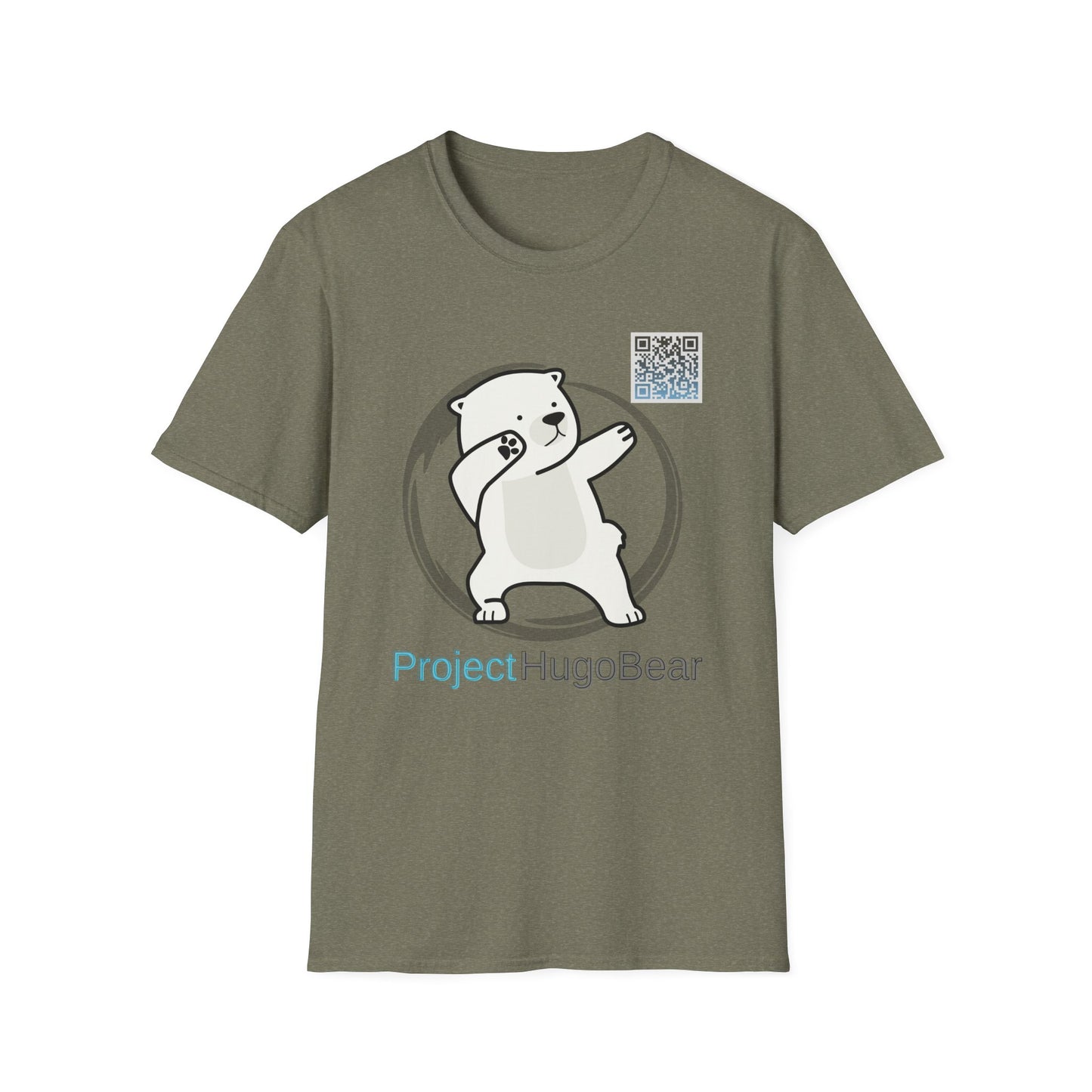 Adult T-Shirt - "Dabbing Polar Bear T-Shirt supporting ProjectHugoBear.com" – Fun & Unique Polar Bear Apparel