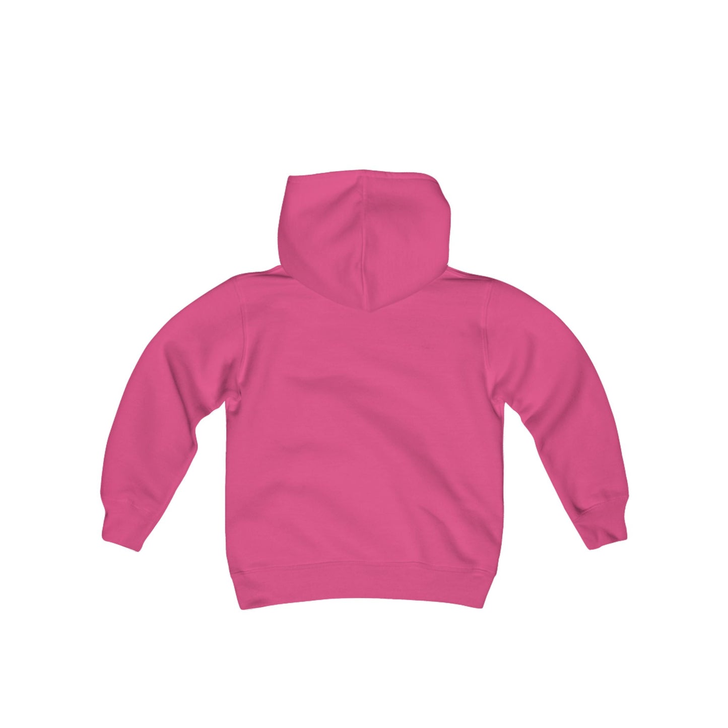 Youth Heavy Blend Hooded Sweatshirt -"DIBS On The Hot Cocoa" - Gingerbread Cocoa Cravings Edition