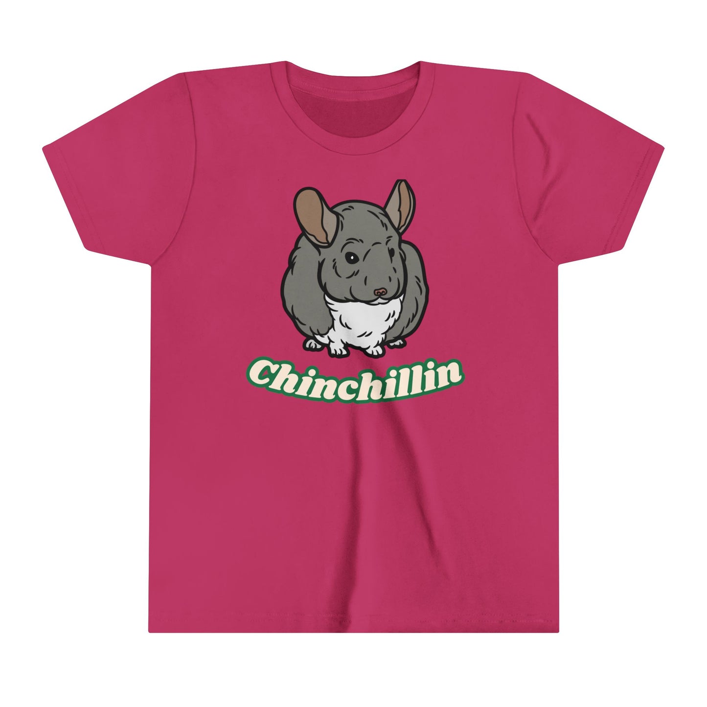 Youth Short Sleeve Tee - Cute & Funny Chinchilla Design