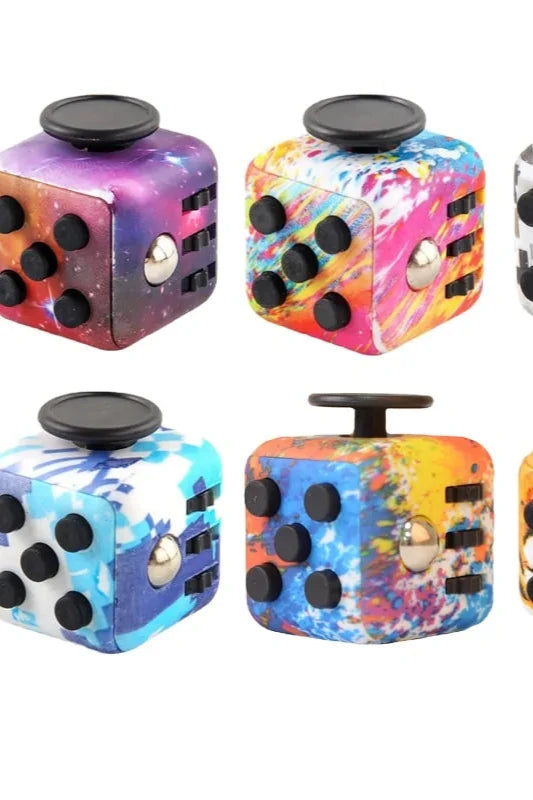 Multi-Sided Fidget Cube - Stress Relief and Focus Tool