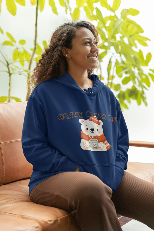 Unisex Sponge Fleece Pullover Hoodie - "Cozy Season!" - Fun Holiday Sweatshirt