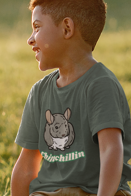 Youth Short Sleeve Tee - Cute & Funny Chinchilla Design