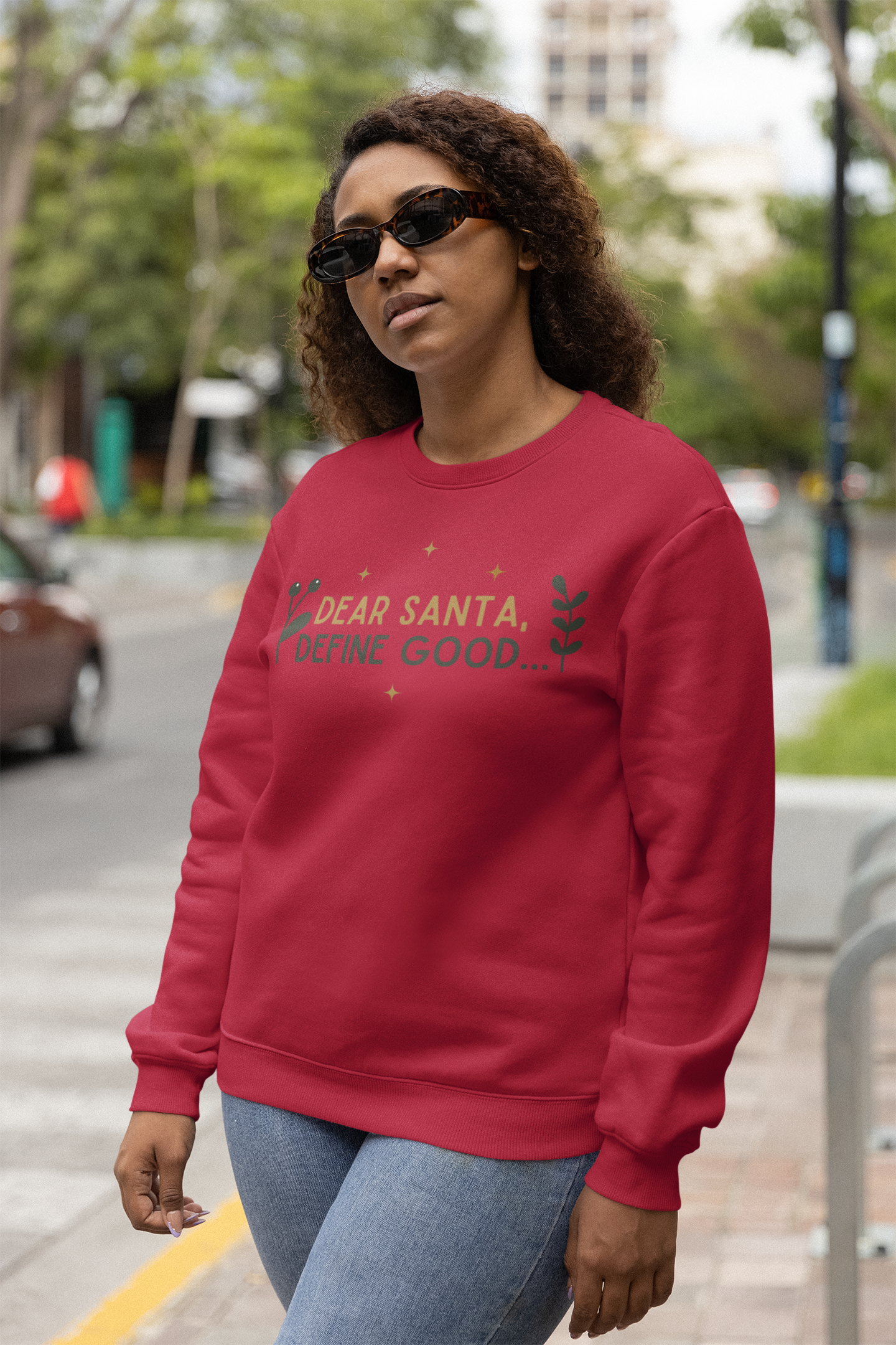 Adult Heavy Blend™ Crewneck Sweatshirt - "Dear Santa - Define Good"